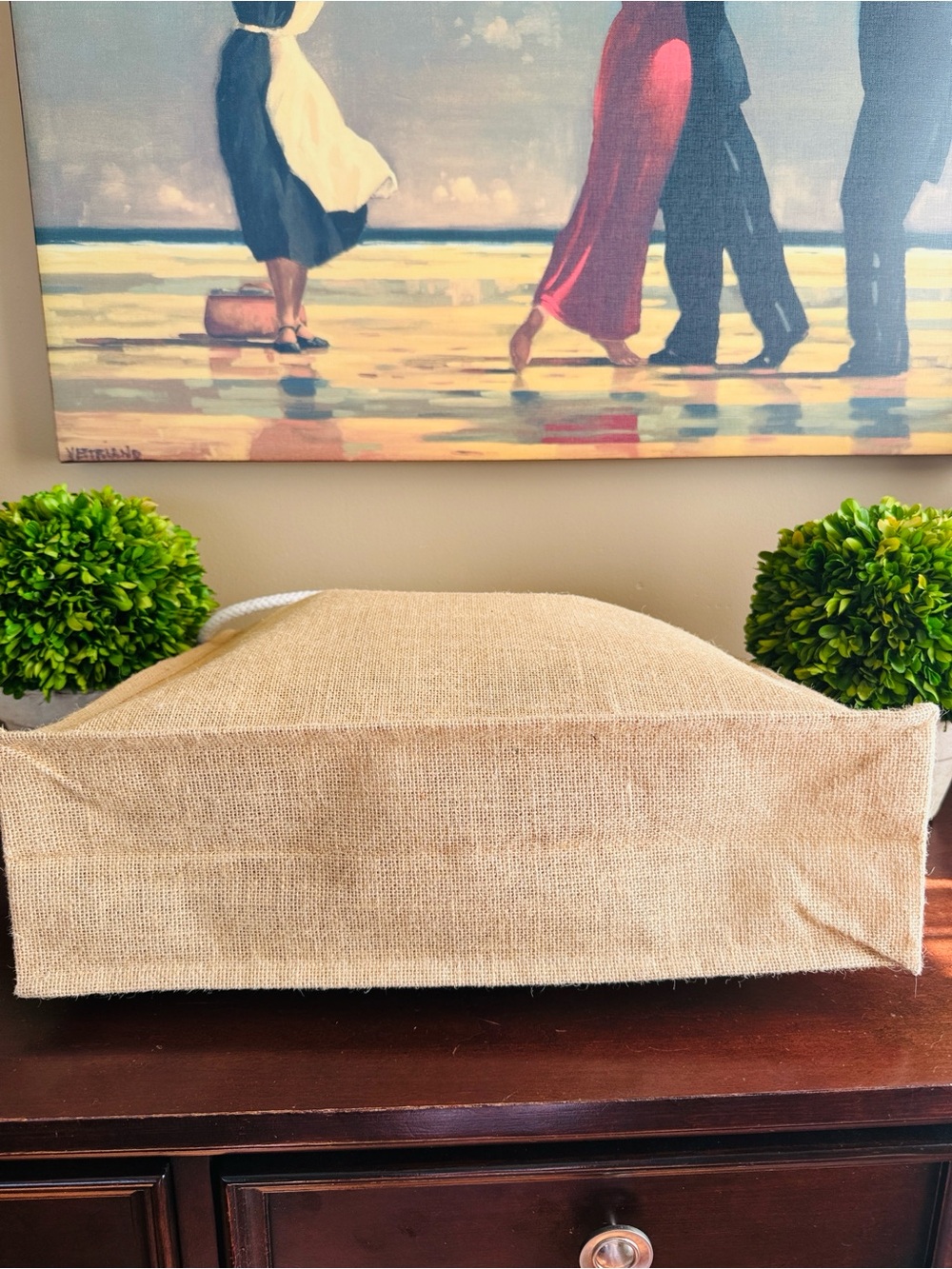 JUTE 🐚SECRETS Resorts & Spas🐚 ROPE HANDLE TOTE BAG 🌟NEW🌟 - Picture 12 of 17